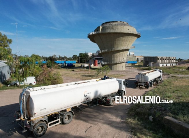 Falta de agua: ABSA hace el abastecimiento con camiones