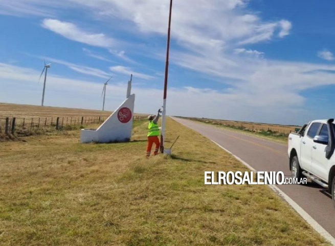 Realizaron el mantenimiento de la iluminación en el acceso a Pehuen