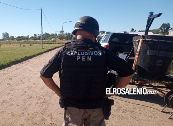 Peritos de explosivos detonaron una granada encontrada en una casa