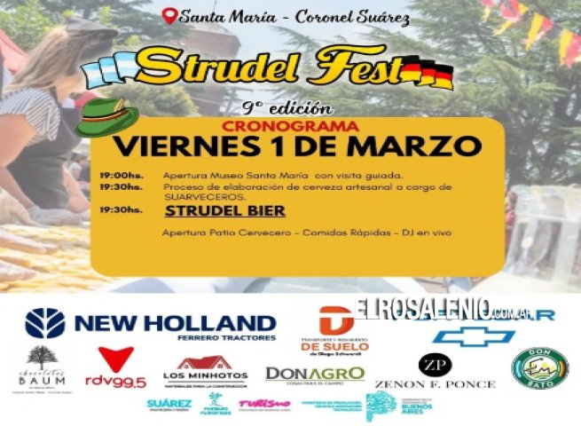 Hoy llega la 9ª Strudel Fest: el desafío del strudel de 70 metros