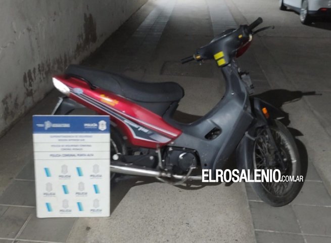 Le robaron la moto y la Policía la recuperó cuando estaban por desarmarla