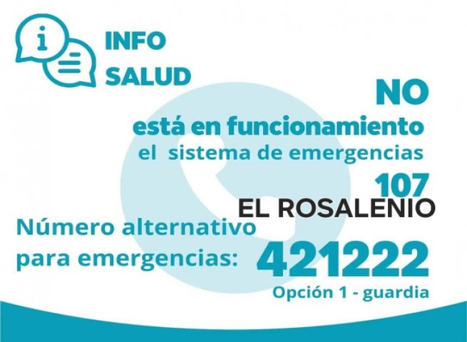 Quedó fuera de servicio el teléfono de emergencia 107