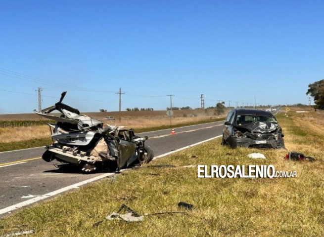 Fallecieron dos jóvenes tresarroyenses en un choque sobre la Ruta 3