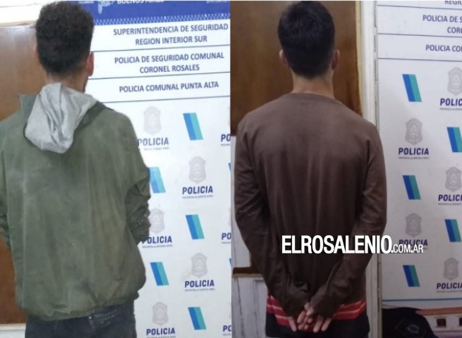 La policía aprehendió a dos jóvenes 