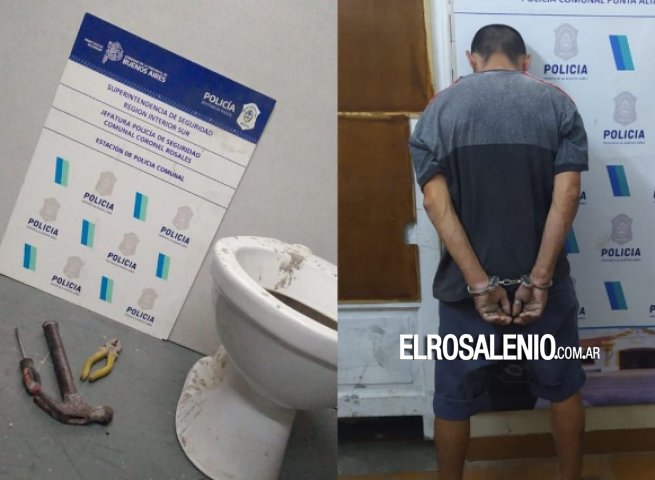 Insólito: Se robaba un inodoro y quedó aprehendido