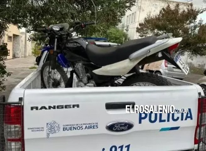 Encuentran en Punta Alta una moto robada en Coronel Dorrego