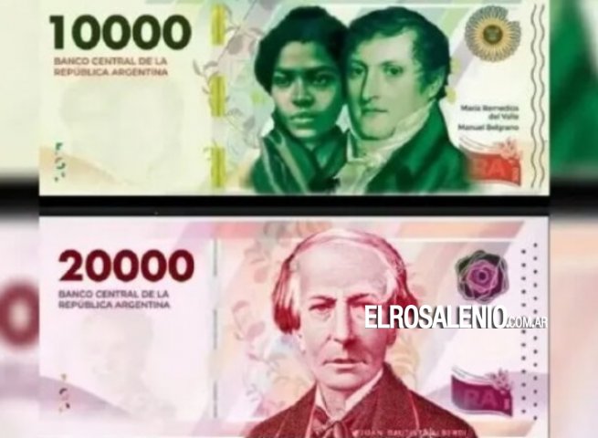 El nuevo billete de $10.000 comenzará a circular en mayo y el de $20.000 a fin de año