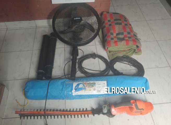 Secuestraron elementos que habían sido robados en Pehuen Co
