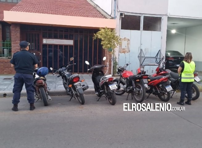 Secuestraron 7 motos y dos autos en operativos de tránsito