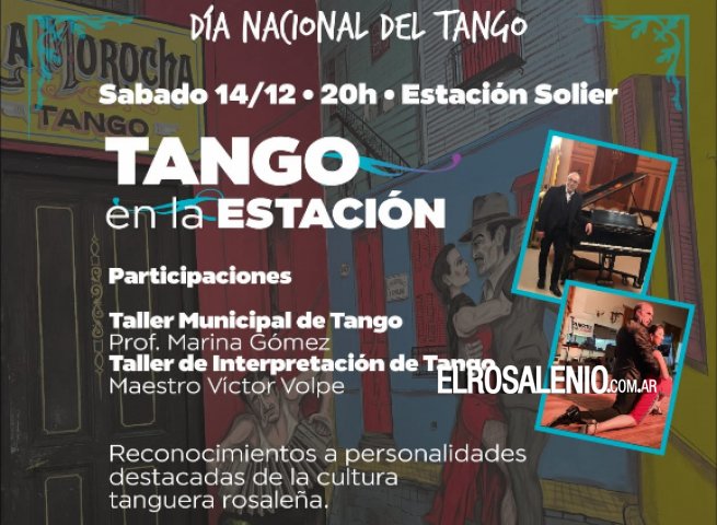 El Día Nacional del Tango se celebrará el sábado en Estación Solier
