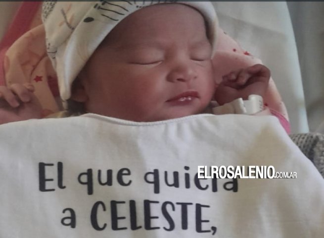 Llegó Celeste, la primera bebé del año en nuestro medio