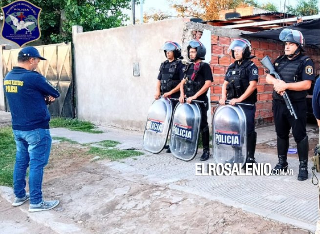 Realizaron allanamiento positivo por drogas en Barrio Gaudi