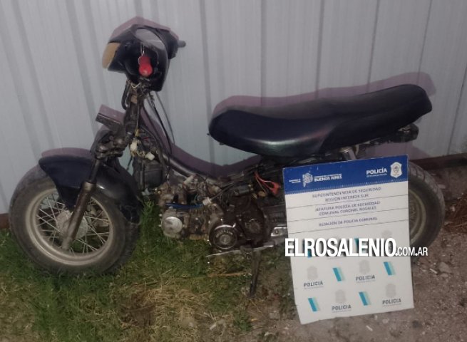 Perseguido y aprehendido por circular con una moto robada