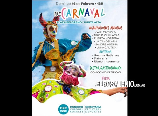 Llega el Carnaval Andino a la Plaza Belgrano 