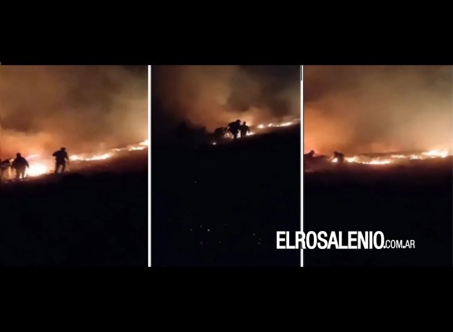 Incendio en la zona serrana de Coronel Suárez avanza por fuertes vientos 