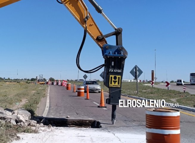 Vialidad continúa los trabajos de reparación de la autovía a Bahía Blanca