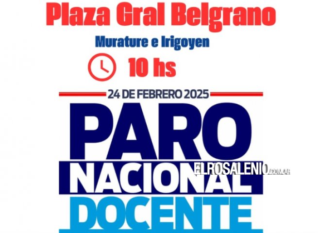 Paro Docente: Suteba convoca a una concentración en plaza Belgrano