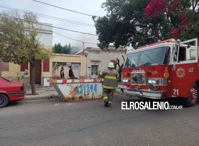 Principio de incendio en una vivienda fue advertido por un vecino