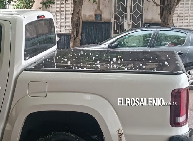 Nueva tormenta: otra vez granizó en la ciudad