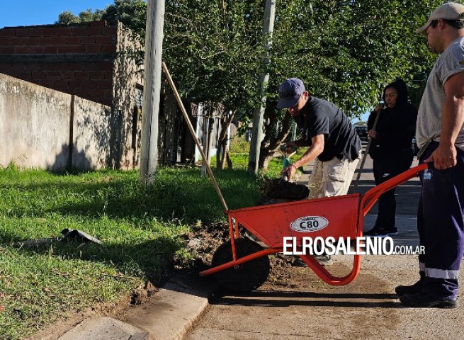 El Municipio difundió tareas realizadas para limpieza y desobstrucción de bocas de tormenta