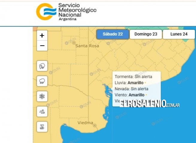 Emiten nuevo alerta por vientos fuertes hasta el domingo al mediodía