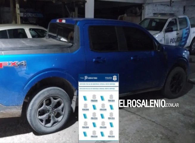 Monte Hermoso: secuestran una camioneta robada en Morón 