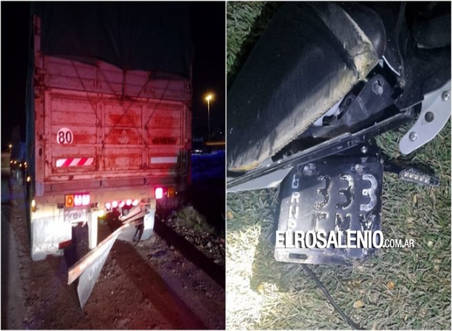 Murió un motociclista tras impactar contra un camión