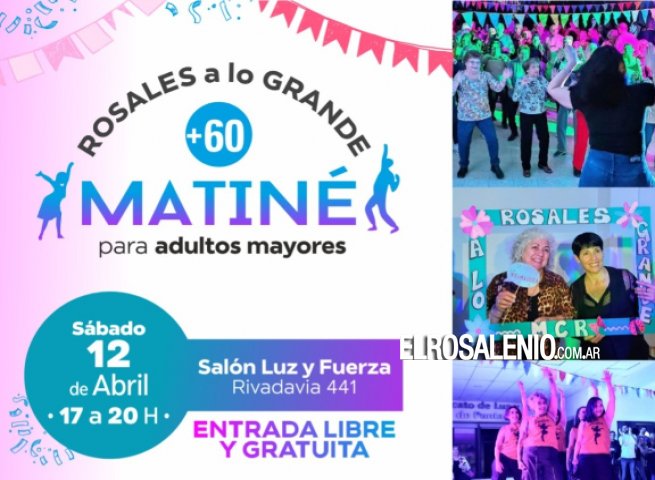 Este sábado se llevará a cabo una nueva Matiné para adultos mayores