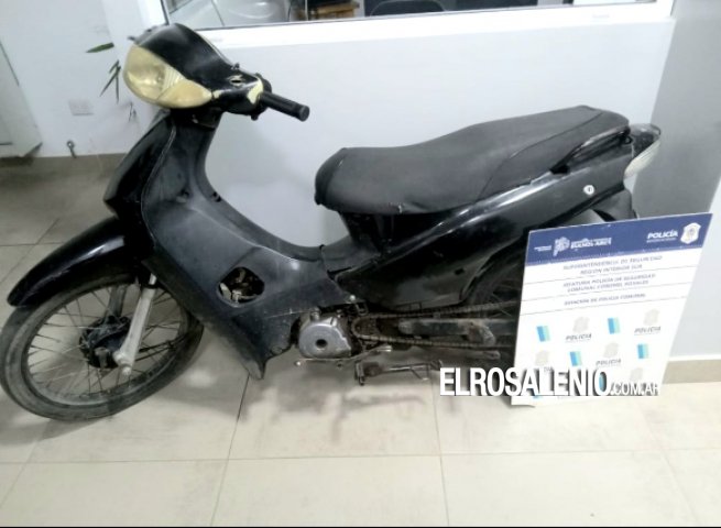 Aprehendieron a un menor por el hurto de una moto