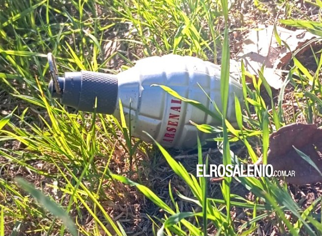 Realizaron un operativo por hallazgo de explosivo y era un envase de perfume