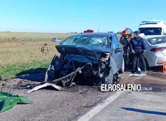Choque frontal en cruce de Ruta 3 y Ruta 3 Vieja: al menos tres fallecidos