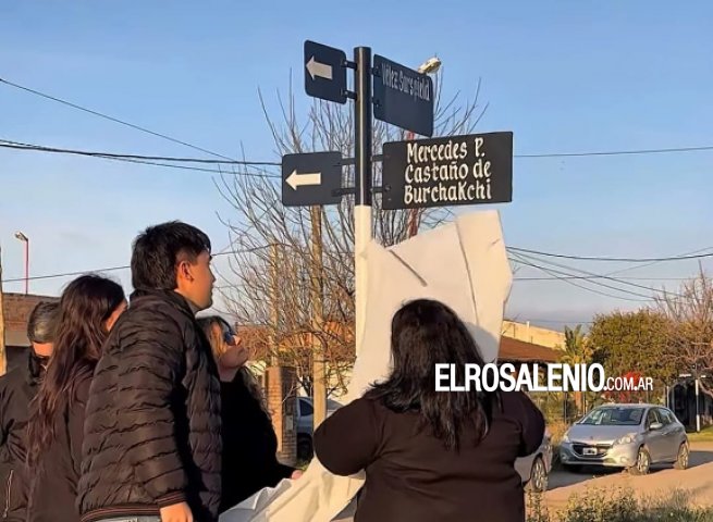 Una calle interna del ATE 5, lleva ahora el nombre de calle “Mercedes Castaño de Burchakchl“
