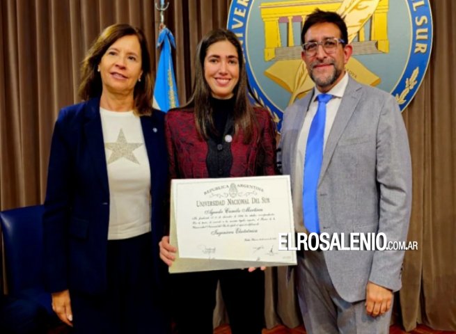 Con solo 20 años, Camila se convirtió en el mejor promedio de la Colación 