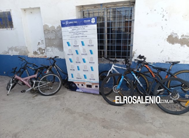 Secuestraron 6 bicicletas por averiguación de procedencia