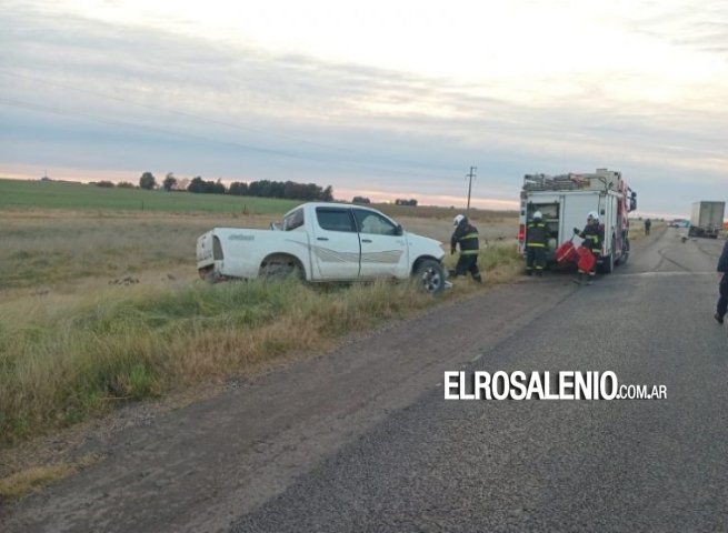 Chocaron un camión y una camioneta en la Ruta 3 