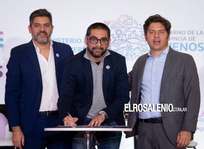 Aristimuño firmó convenio con Kicillof para traer la Diplomatura en Hidrocarburos 