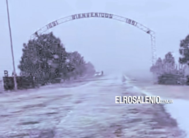 Vecinos expectantes ante la posibilidad de nieve: caída de agua-nieve y granizo en el distrito