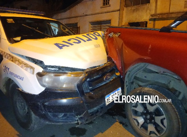Un móvil policial protagonizó un accidente de tránsito