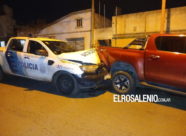 Un móvil policial protagonizó un accidente de tránsito
