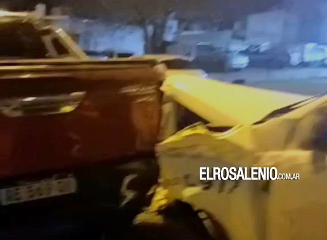 Un móvil policial protagonizó un accidente de tránsito