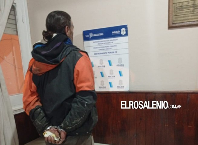 Allanamiento positivo en Pehuen Co: un aprehendido por infracción a la Ley de Drogas