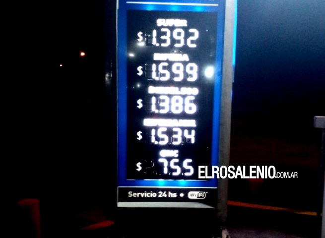 Nuevo aumento de combustible. Así quedaron los precios en Punta Alta