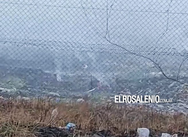 Nuevo incendio en basural municipal genera importante cantidad de humo en la ciudad