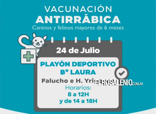Jueves de vacunación antirrábica en el Playón de Barrio Laura