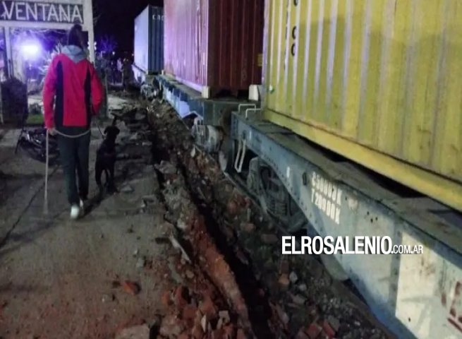 Descarriló un tren en Sierra de la Ventana