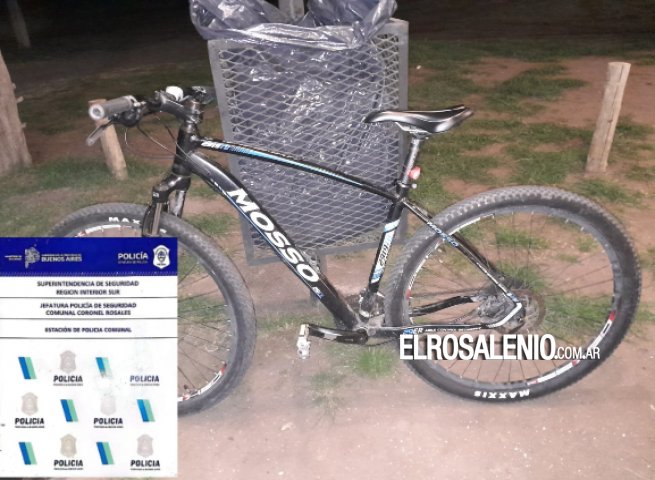  Encontraron tirada en el Parque San Martín una bicicleta denunciada como robada