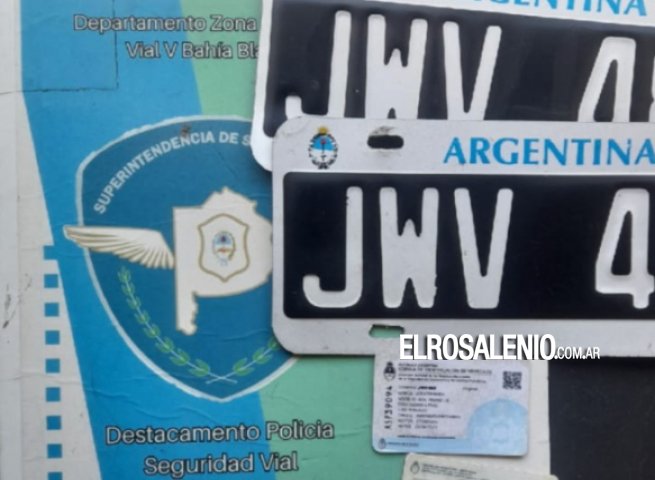 Secuestran en Punta Alta un auto robado en Lanús