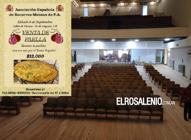 La Asociación Española hace una nueva paella gigante para poder terminar la obra de su teatro