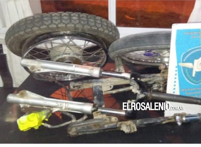 Detuvieron a delivery en Villa Arias: en vez de pizzas llevaba autopartes de moto