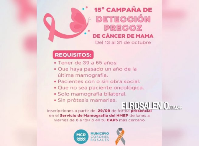 Comienza la 15° campaña de detección del Cáncer de Mamas de LALCEC